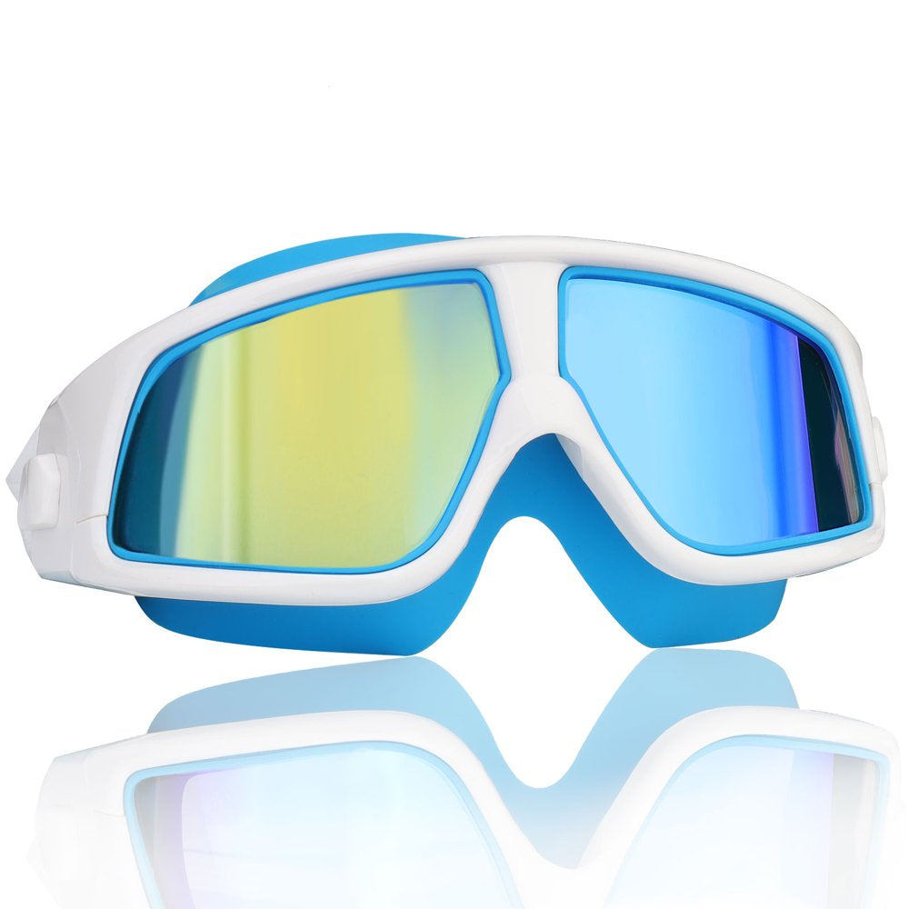Eversport Swim Goggles Anti-Fog for Adult Youth Teen Men Women with Large Frame Suitable Swimming Pool Water Park Beach