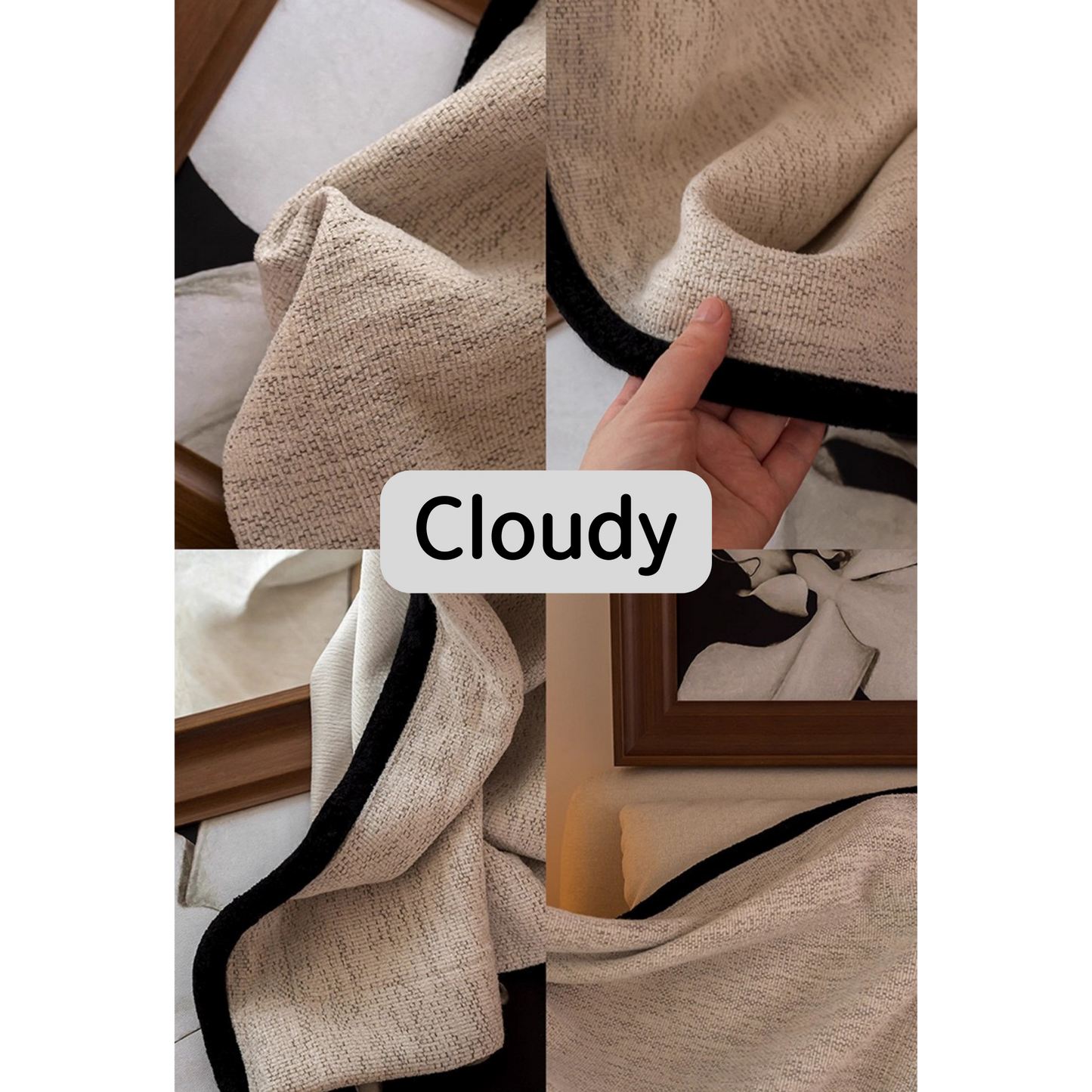 Mid-Century Modern Style 80% Blackout Curtain, Customize Size/Head, 1 Panel