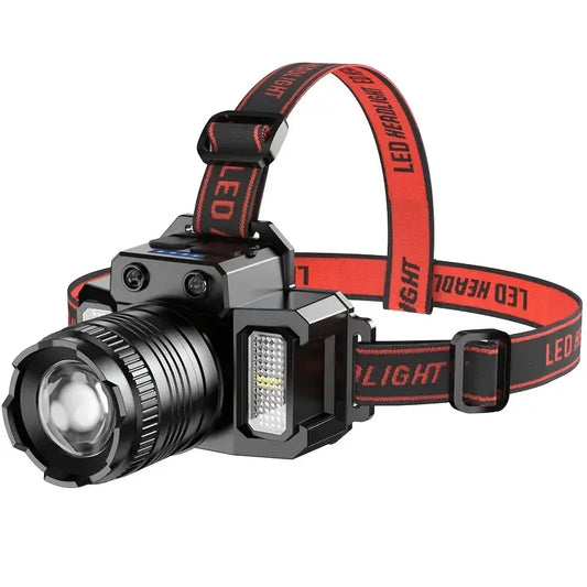 NNETM LED Sensor Headlight - Waterproof Rechargeable Head-mounted Flashlight