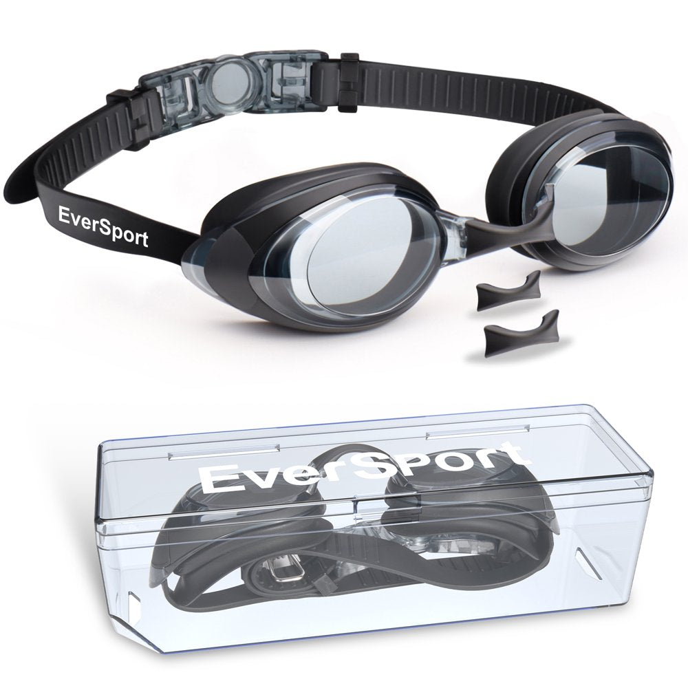 Eversport 2Pack Swim Goggle for Adult Youth Swimming Goggles Anti-Fog No Leak Water Pool Glasses with 3 Nose Pieces