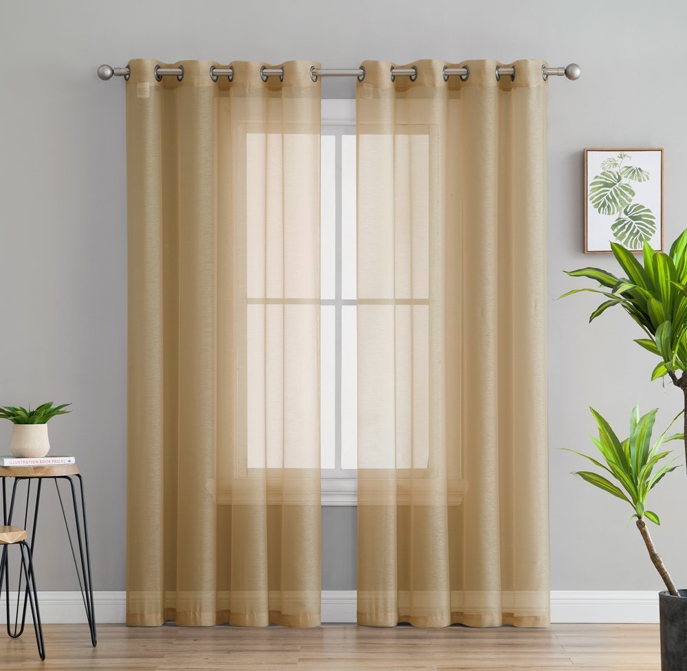 Victoria Semi-Sheer Grommet Curtain Panels