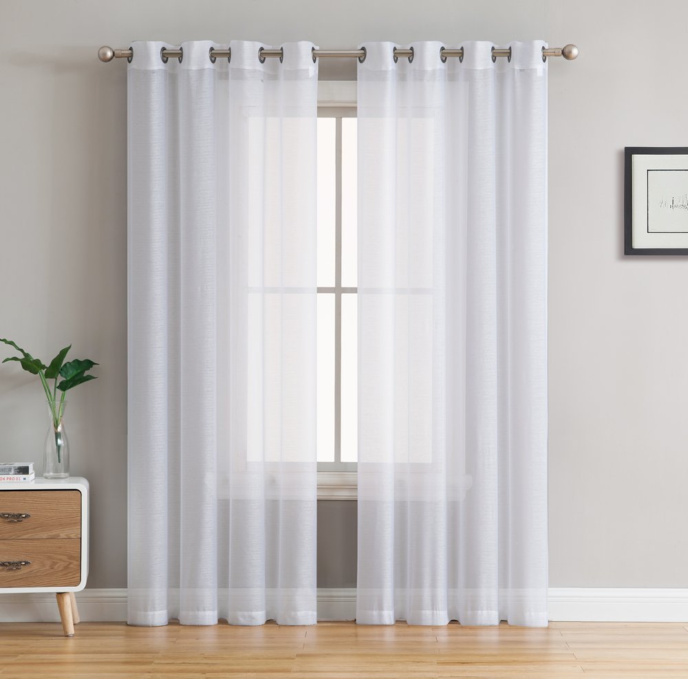 Victoria Semi-Sheer Grommet Curtain Panels