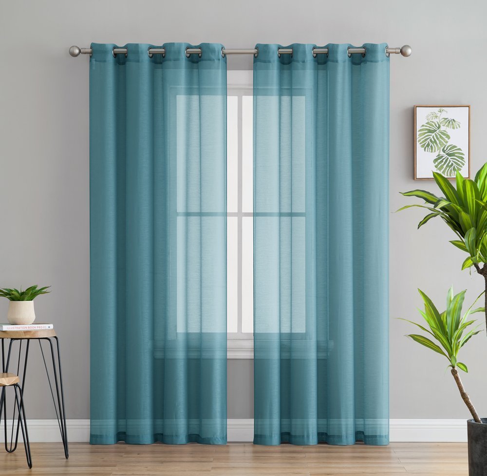 Victoria Semi-Sheer Grommet Curtain Panels