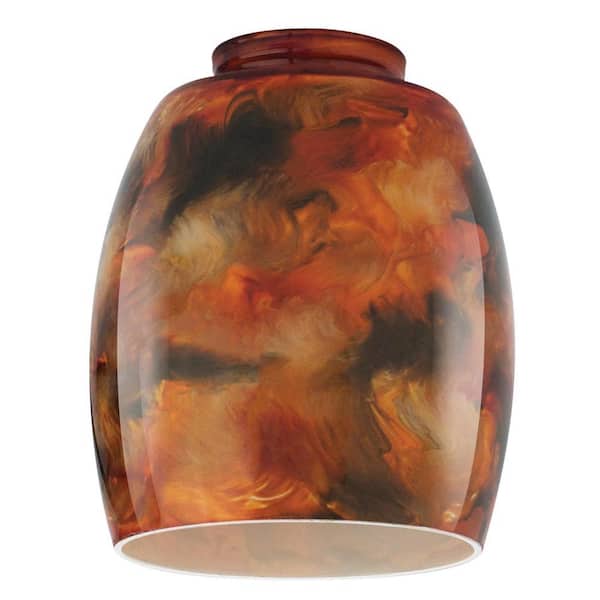 Fire Pit Shade 5-3/8 in. Handblown with 2-1/4" Fitter 4-1/2"Width