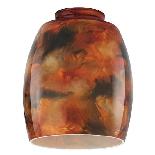 Fire Pit Shade 5-3/8 in. Handblown with 2-1/4" Fitter 4-1/2"Width