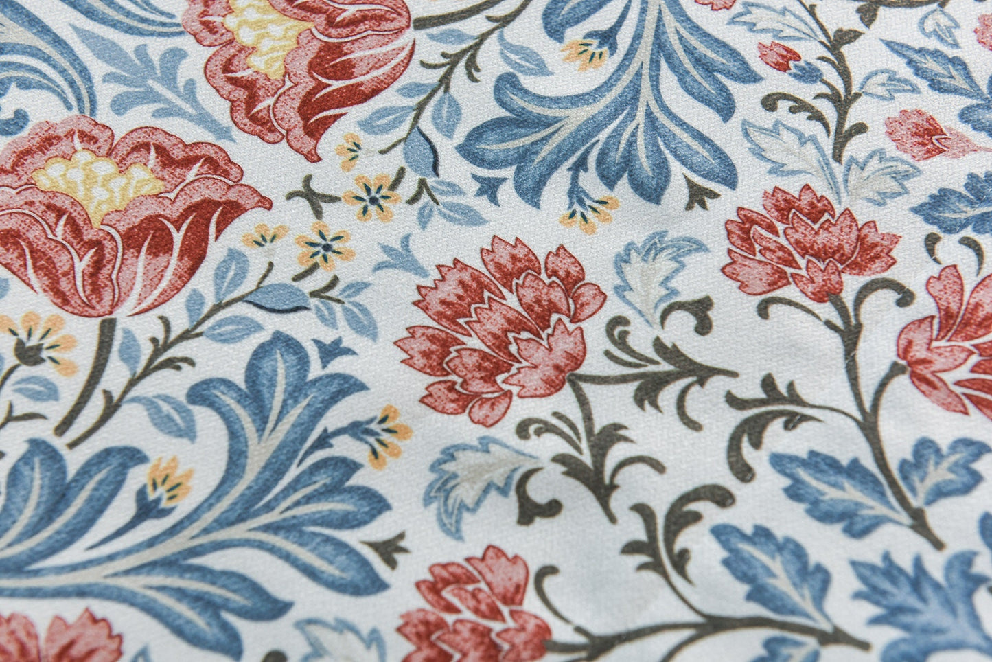 Custom Faux Roman Shades Bohemian Blossom