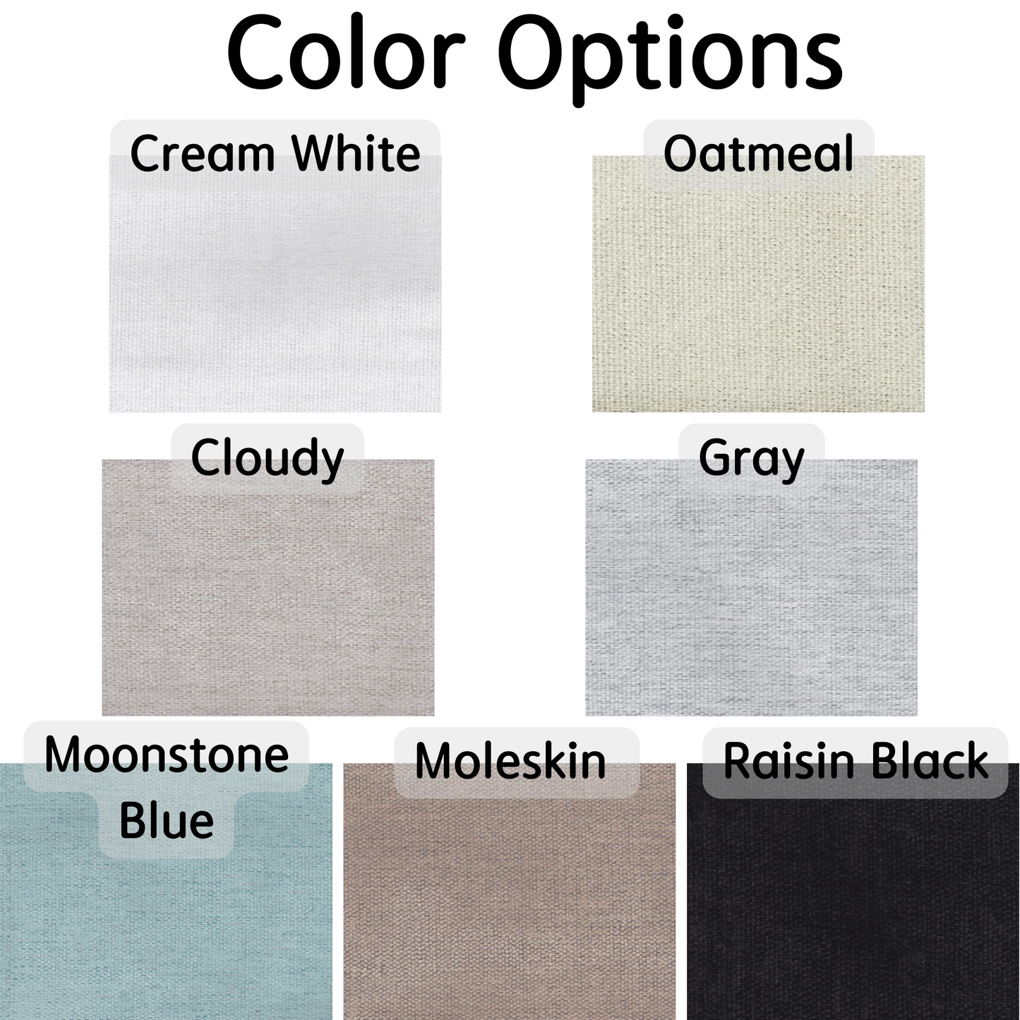 100% Total Blackout Curtain Chenille Textured, Customize Size/Head, 1 Panel