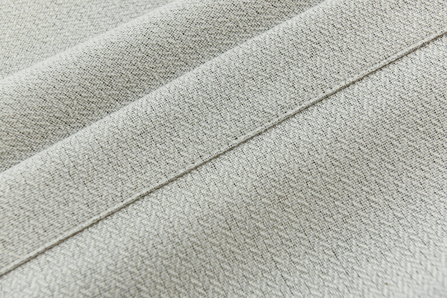 100% Total Blackout Curtain Subtle Herringbone Textured, Customize Size/Head, 1 Panel