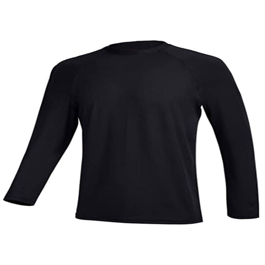 HIMONE Long Sleeve Swim T-Shirt for Men Rash Guard Athletic Tee Skins UPF 50+