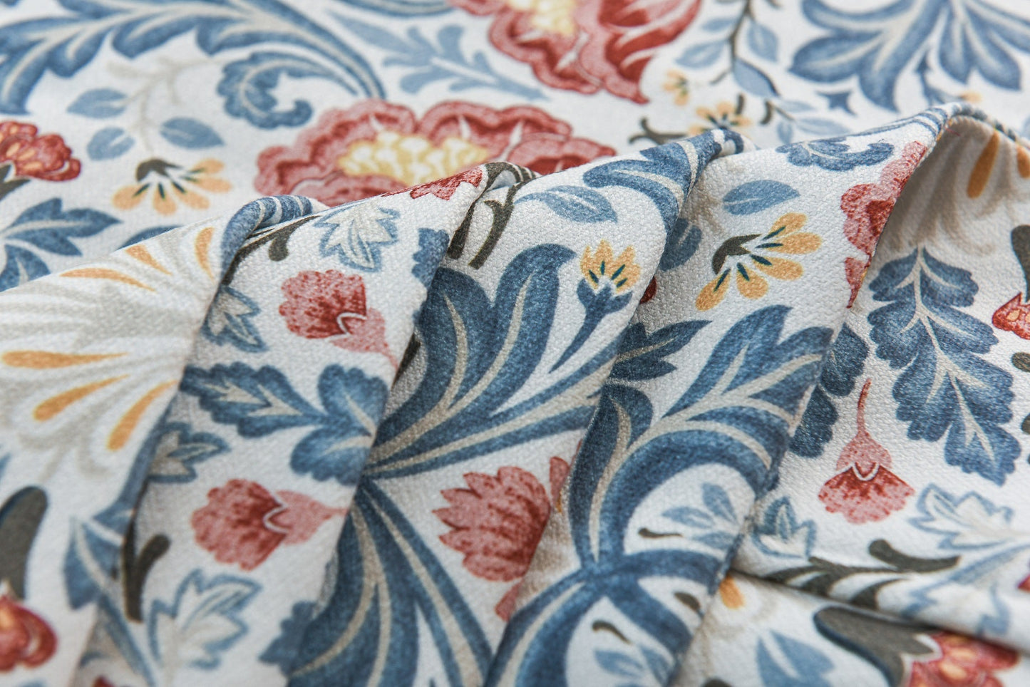 Custom Faux Roman Shades Bohemian Blossom