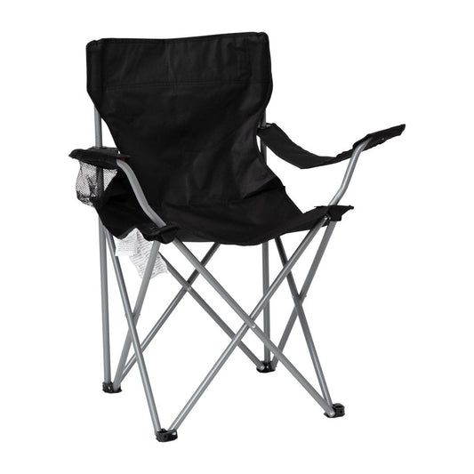 Flash Furniture Steel Camping Chair, Black