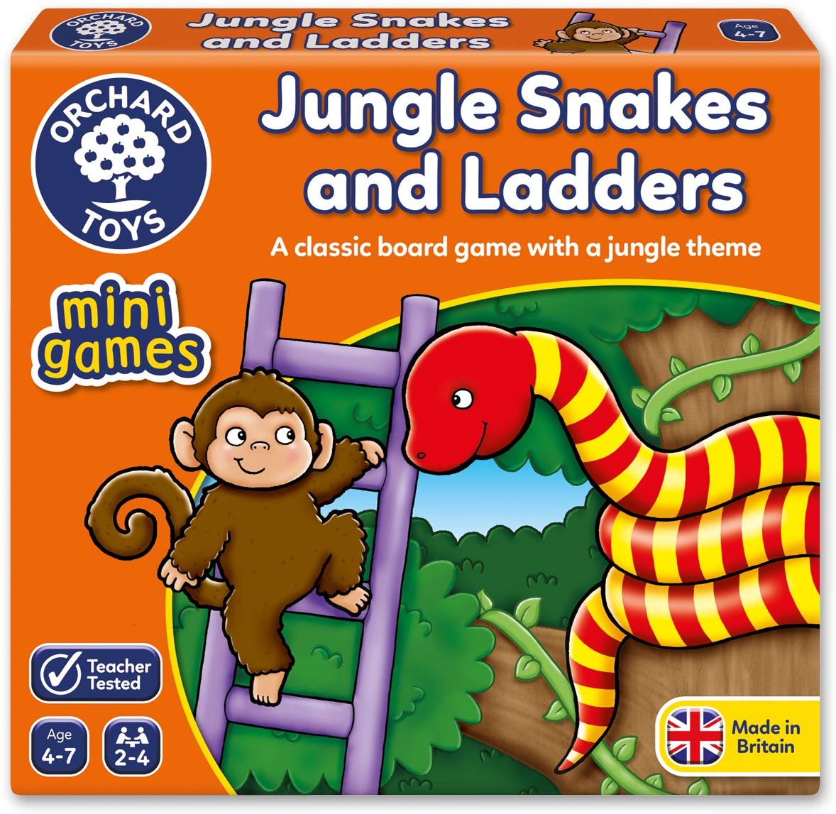 Orchard Toys - Mini Games - Jungle Snakes & Ladders