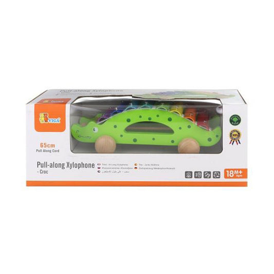 Original Toy Co Crocodile Pull Along Xylophone Set