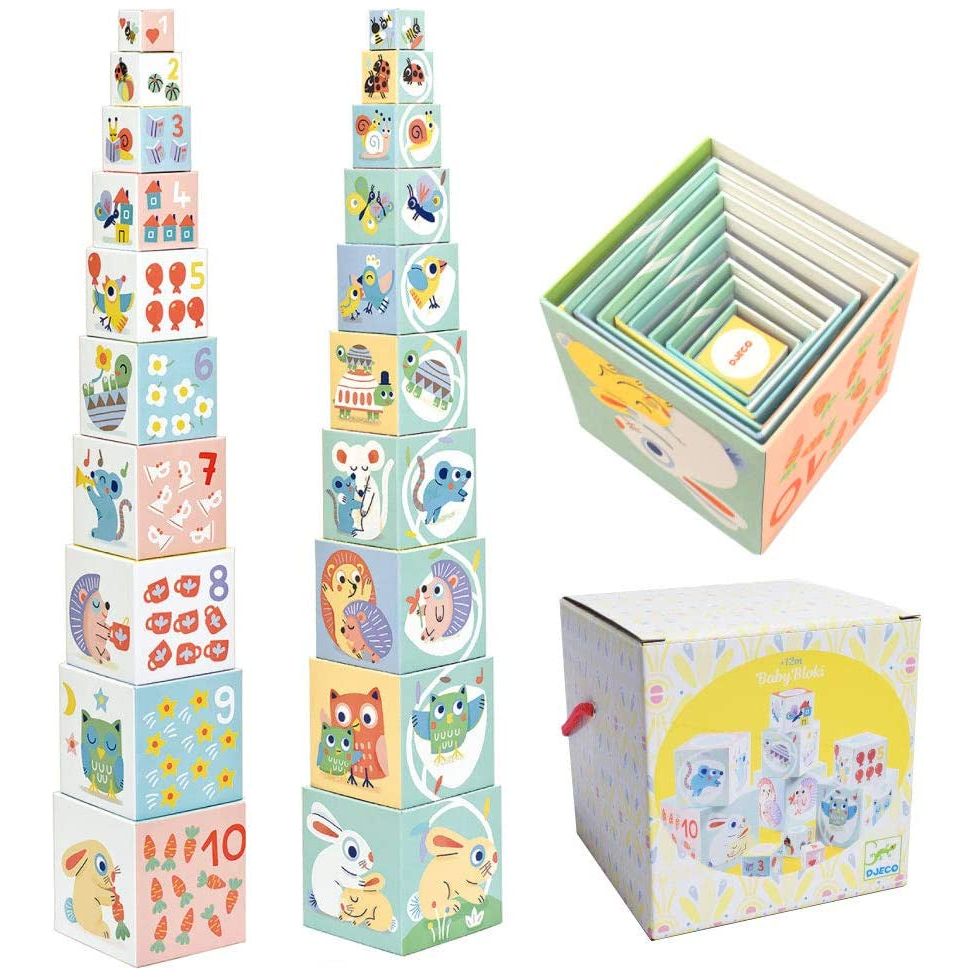 Nest and Stack Blocks - Baby White BabyBlocki