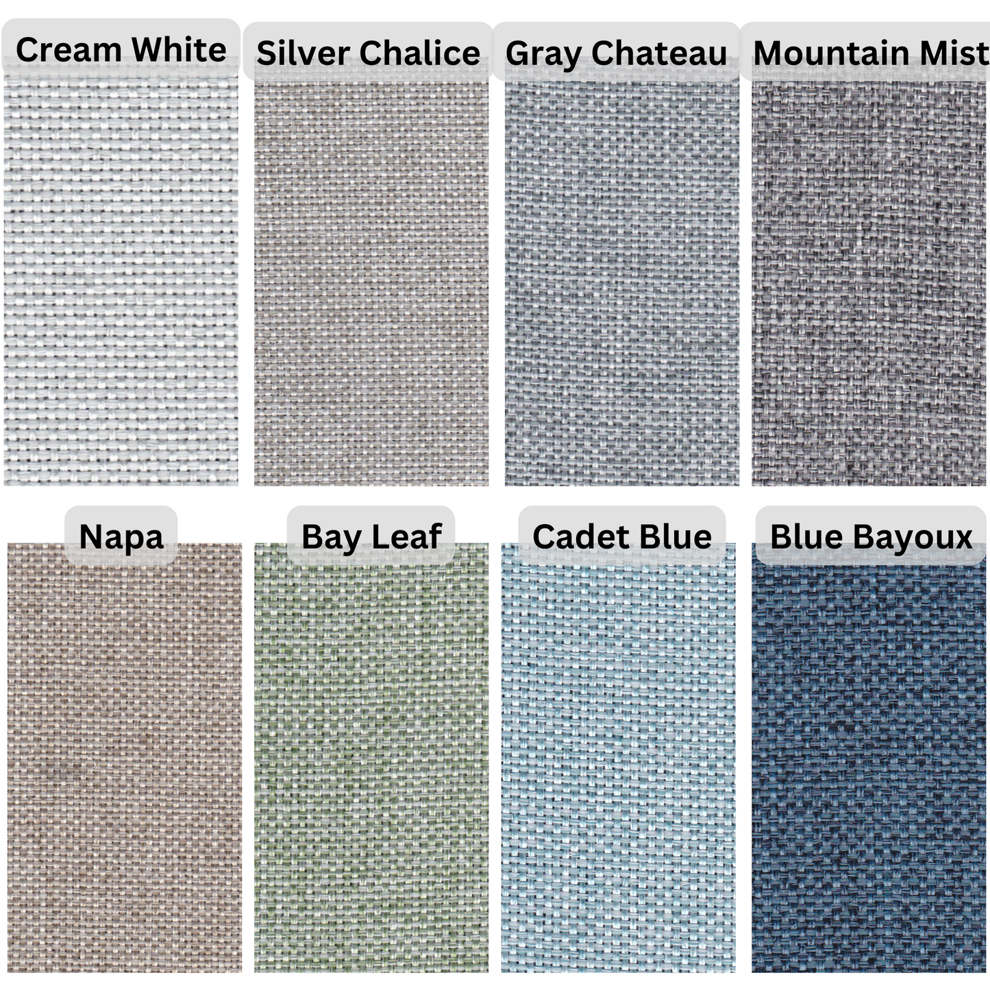 100% Total Blackout Curtain Premium linen Cream White Textured, Customize Size/Head, 1 Panel