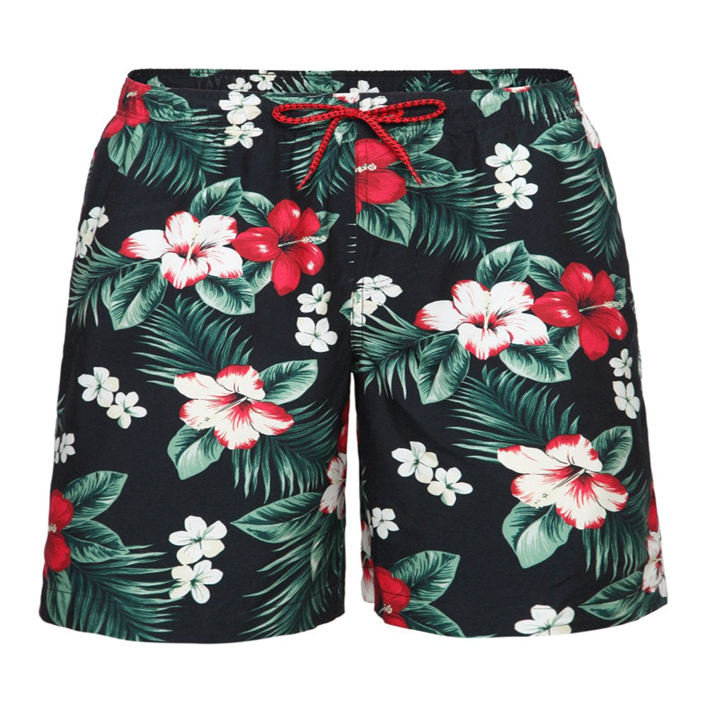 Rokka&Rolla Men'S 8" Stretch Mesh Lined Swim Trunks, up to Size 2XL