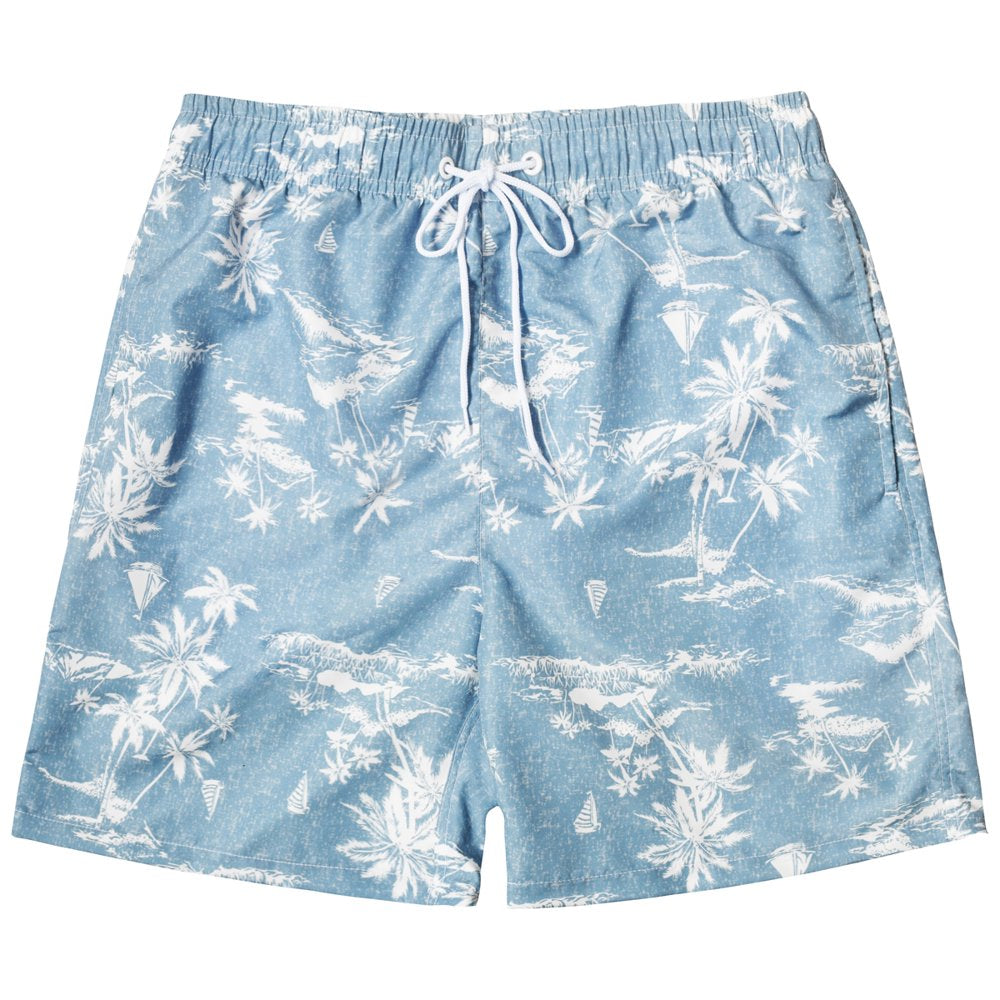 HANMUN Mens Swim Trunks Quick Dry Swim Shorts with Mesh Lining Funny Beach Shorts Swimwear Bathing Suits with Pockets