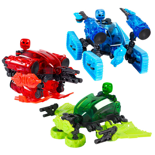 Klikbot Megabot (Transforming Mega Vehicle with Klikbot) 3 Pack Bundle