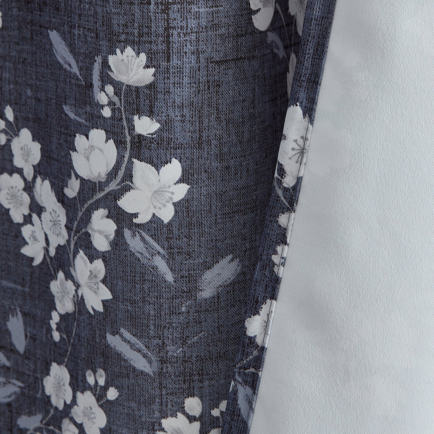 BlockingDawn Ashley Floral Room Darkening Rod Pocket Curtain Panels