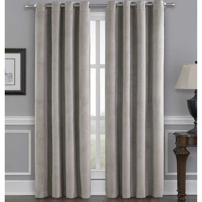 Total Blackout Velvet Window Curtain, 2-pack