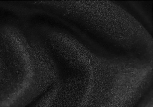 Olive Green Wool Felt Curtain Panel