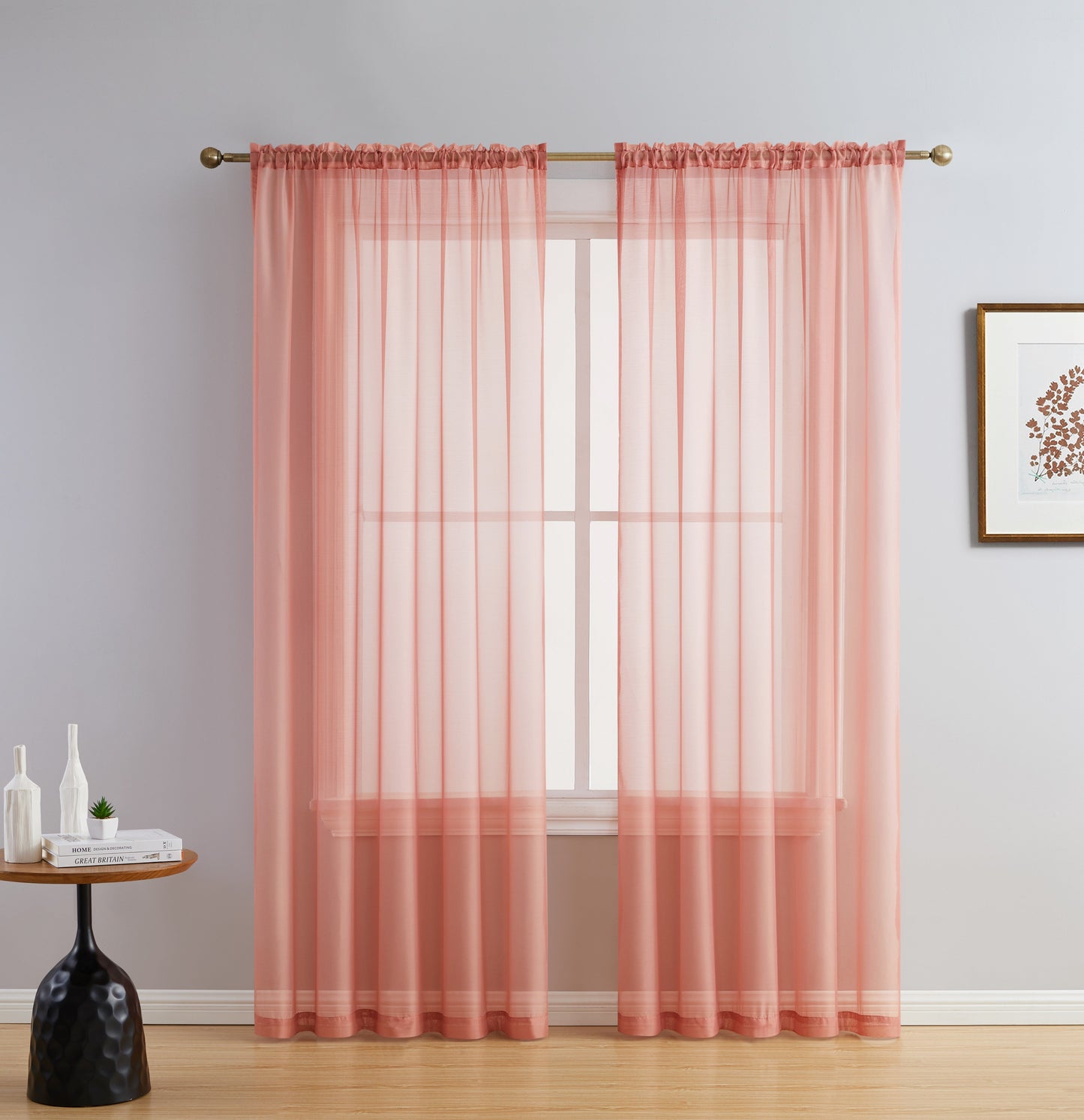 Lucento Sheer Rod Pocket Curtain Panels