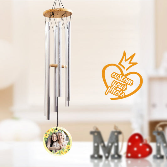 Mother's Day Wind Chimes Custom Photo Wind Chimes Mothers Day Gift for Mom