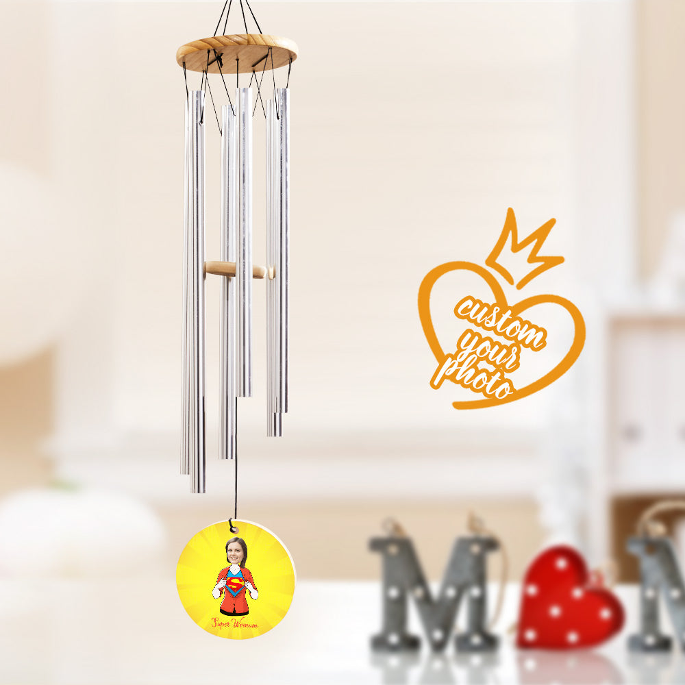 Custom Wind Chimes Mother's Day Wind Chimes Super Mom Gift