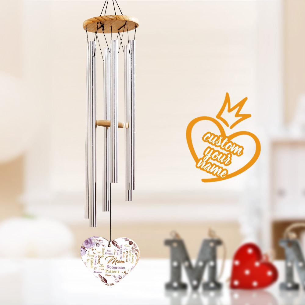 Custom Name Wind Chimes Personalized Wind Chimes Gift for Mom