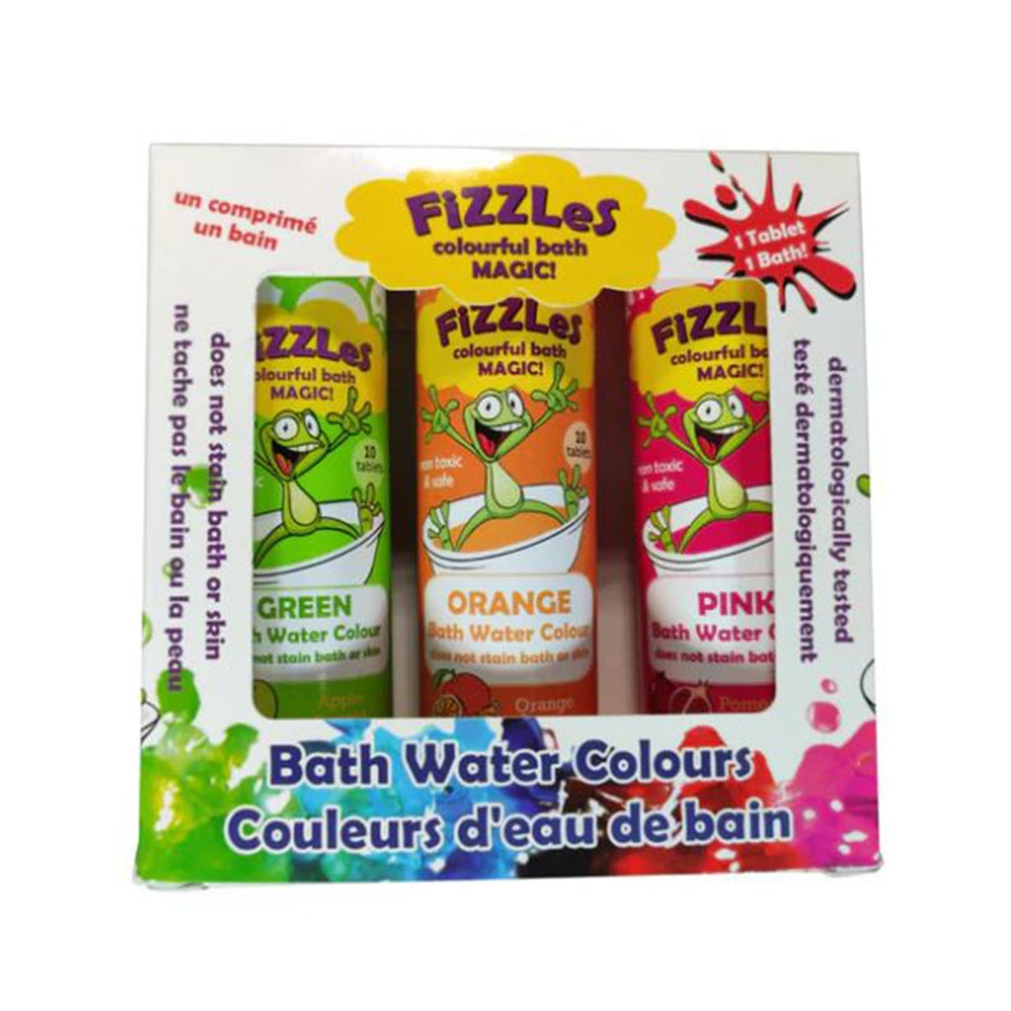 Firefox Fizzles Bath Color Tablets Triple Pack Set