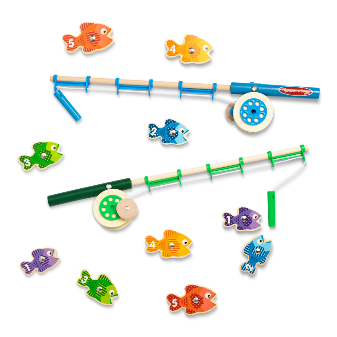 Melissa & Doug Catch & Count Magnetic Fishing Rod Set