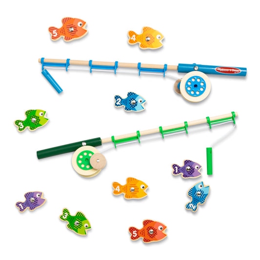 Melissa & Doug Catch & Count Magnetic Fishing Rod Set