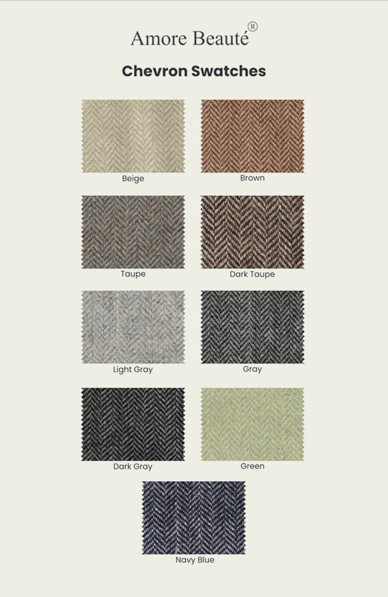 Herringbone Wool Curtains With Grommets