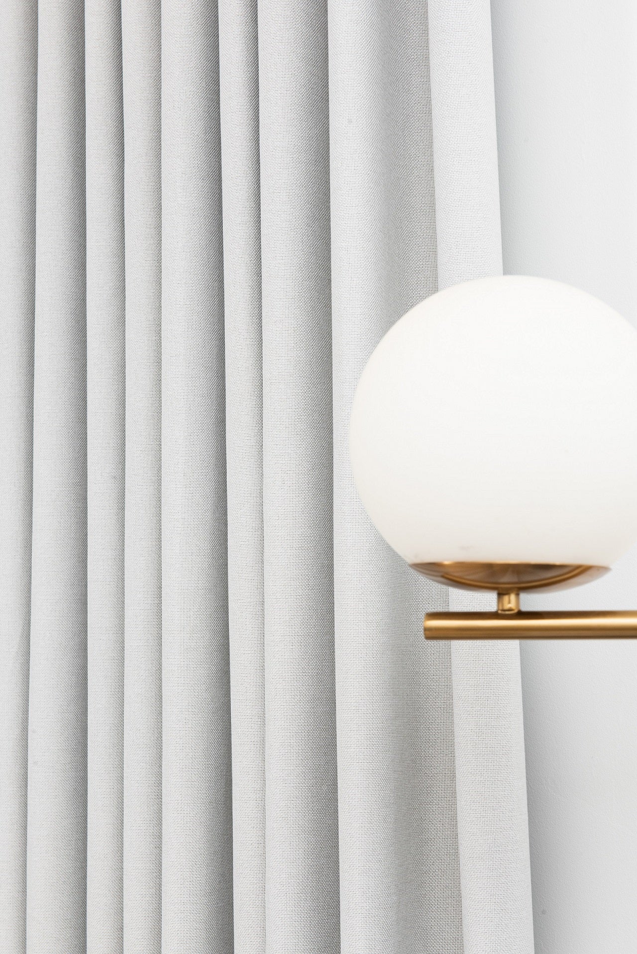 100% Total Blackout Curtain Premium linen Cream White Textured, Customize Size/Head, 1 Panel