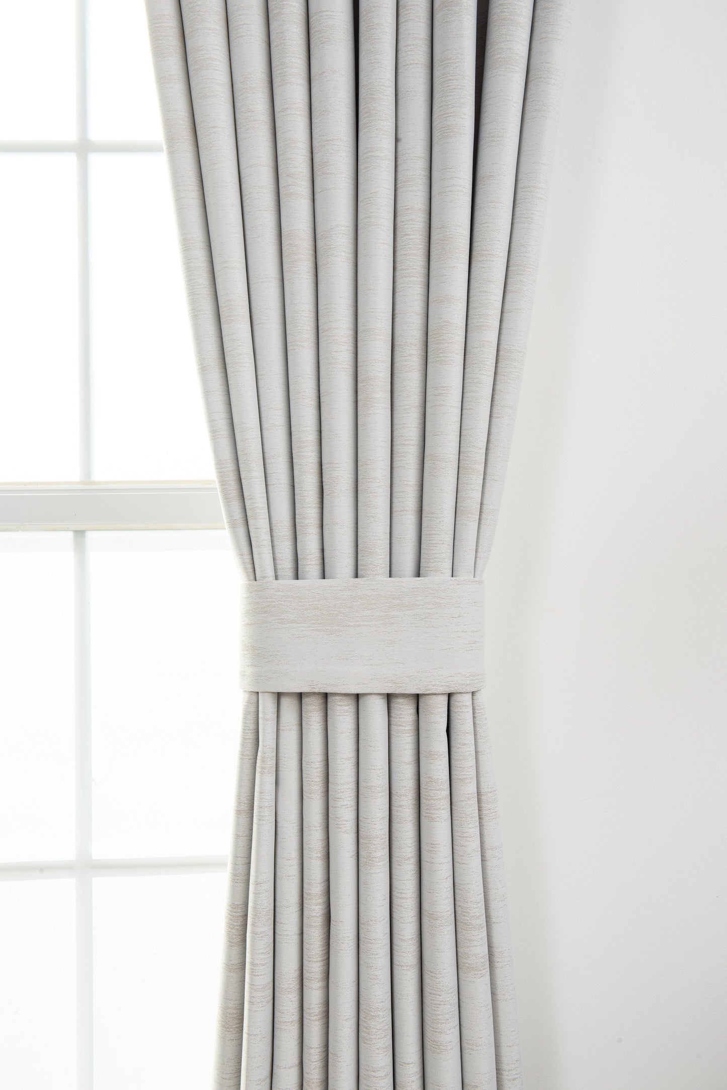 100% Total Blackout Curtain Shimmer Cloud Textured, Customize Size/Head, 1 Panel