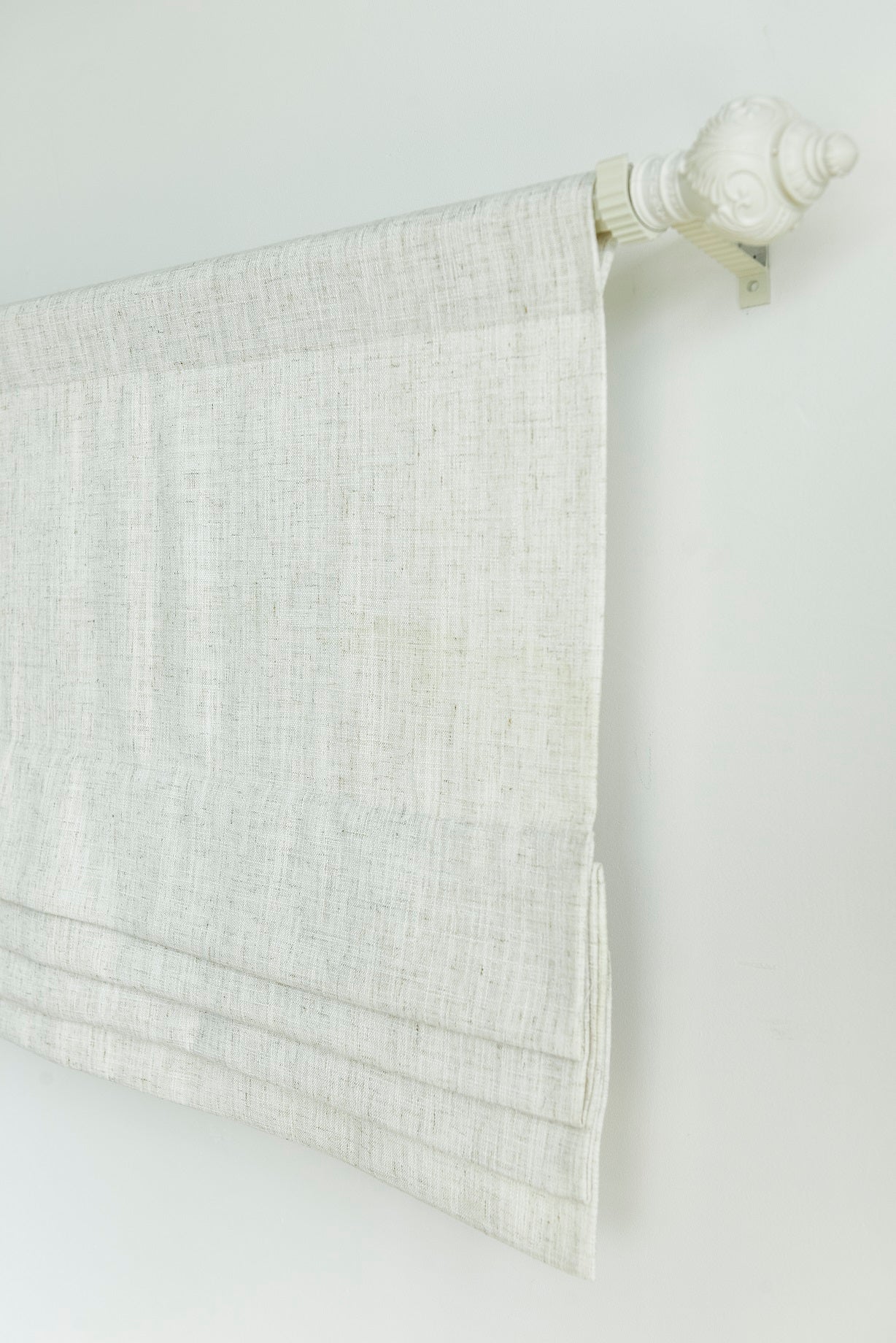 Custom Faux Roman Shades Linen Sheer Style