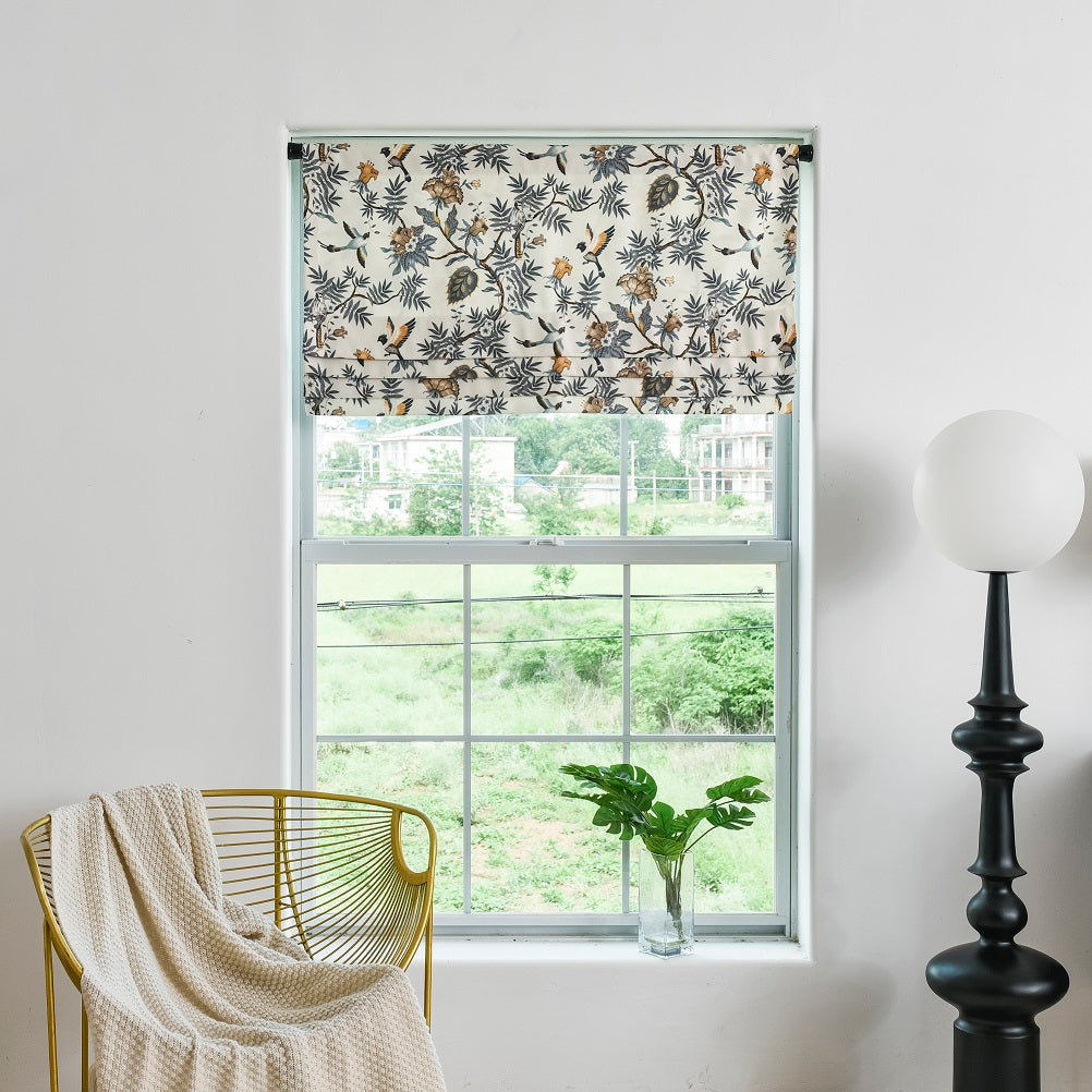 Custom Faux Roman Shades Secret Manor Style