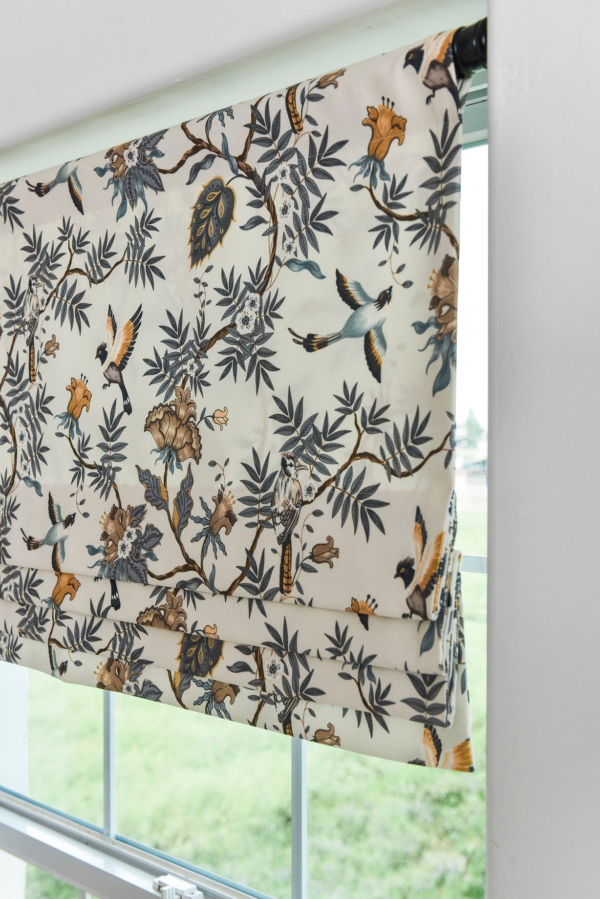 Custom Faux Roman Shades Secret Manor Style