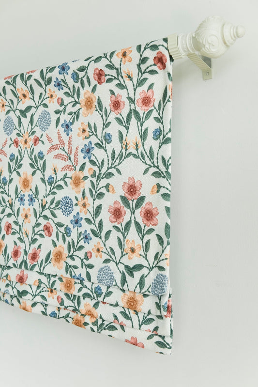 Custom Faux Roman Shades Summer Countryside Style