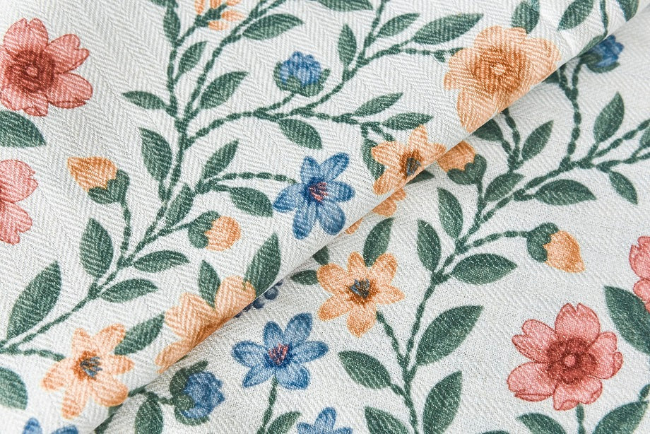 Custom Faux Roman Shades Summer Countryside Style