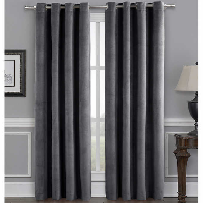 Total Blackout Velvet Window Curtain, 2-pack