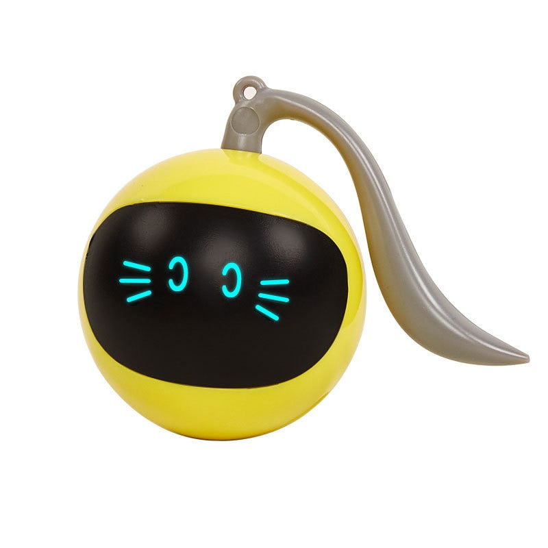 Automatic Smart Cat Toy USB Interactive Electric Jumping Ball Self Rotating Toys Rolling Jumping Ball For Pet Kitten Dog Kids GROOMY