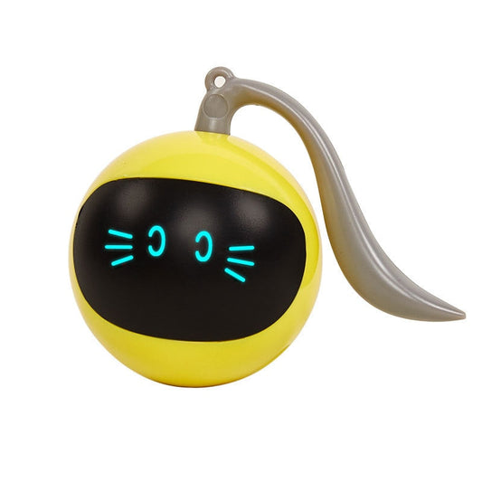 Automatic Smart Cat Toy USB Interactive Electric Jumping Ball Self Rotating Toys Rolling Jumping Ball For Pet Kitten Dog Kids GROOMY