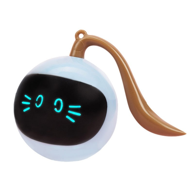 Automatic Smart Cat Toy USB Interactive Electric Jumping Ball Self Rotating Toys Rolling Jumping Ball For Pet Kitten Dog Kids GROOMY