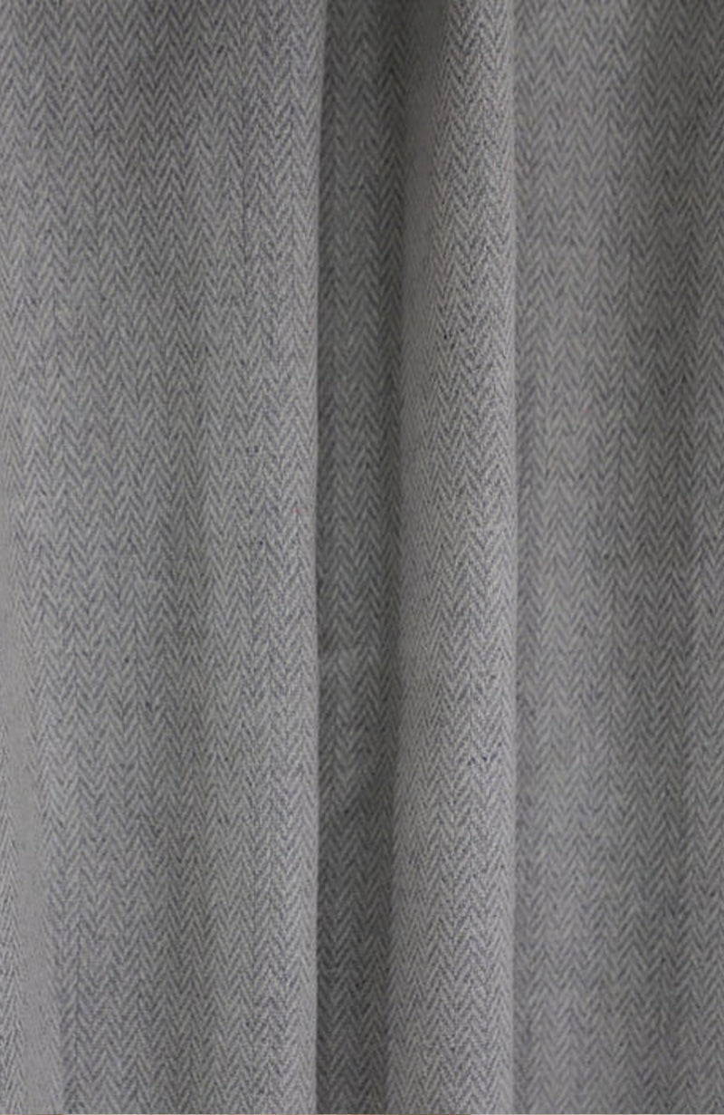 Herringbone Wool Curtains With Grommets