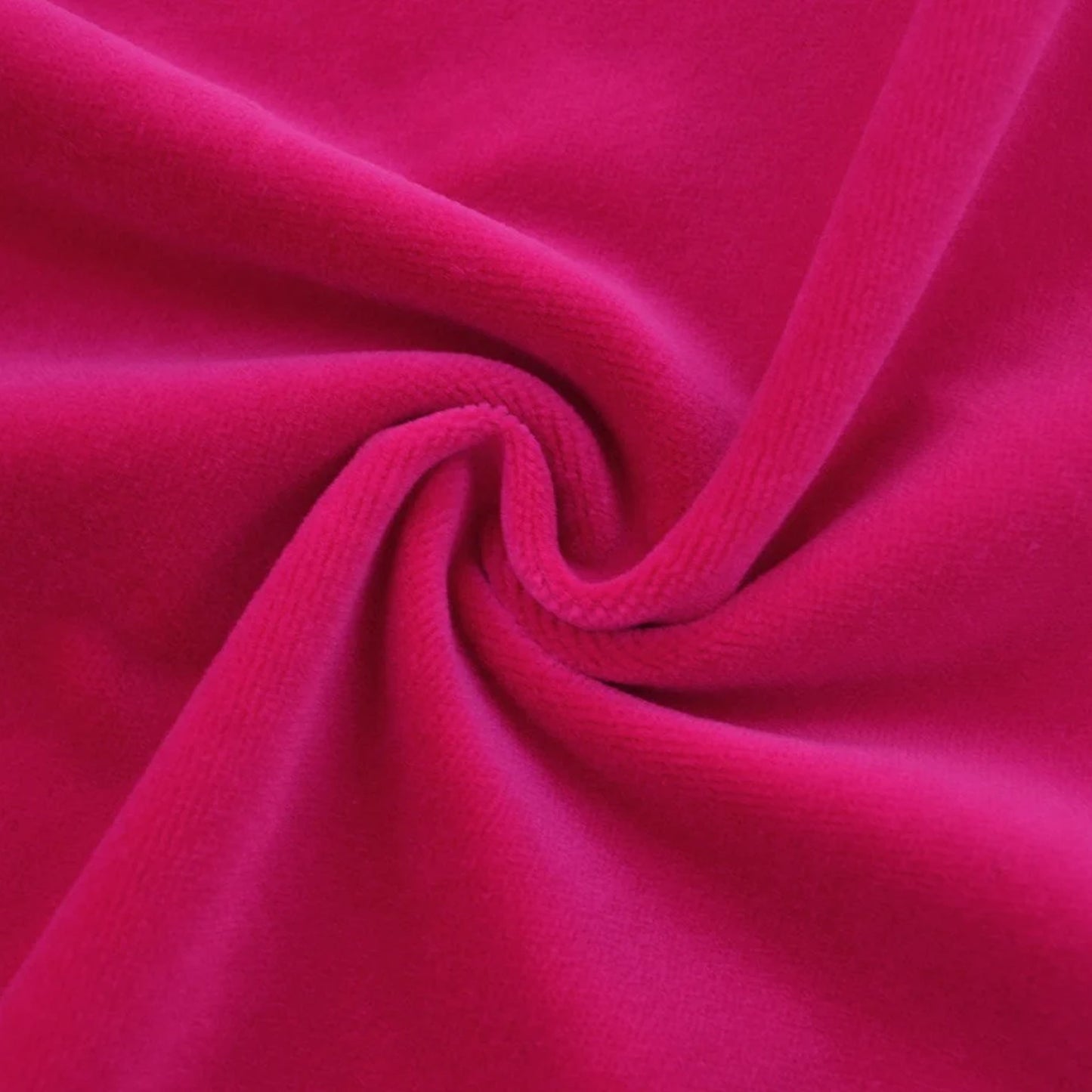 Hot Pink Cotton Velvet Curtain