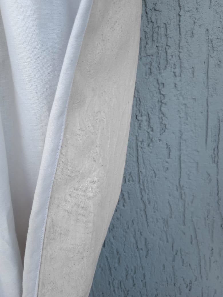 Blue Moroccan Embroidery Curtain Panels