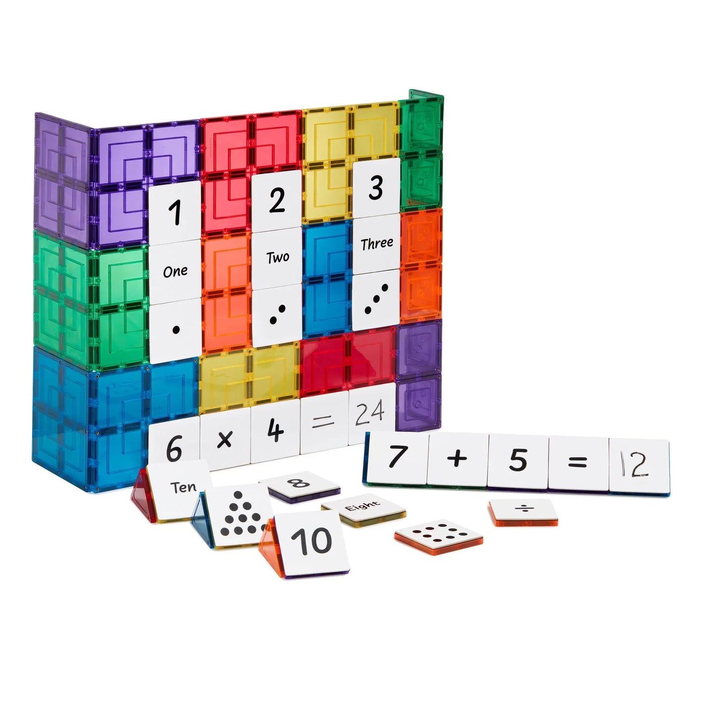 Learn & Grow - Magnetic Tile Toppers - Numeric (40 Piece)