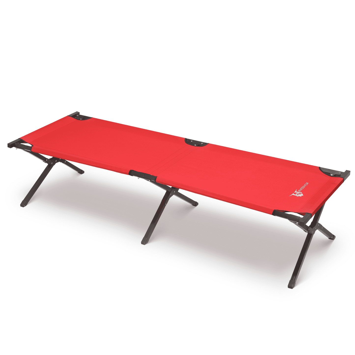 Magshion Camping Cot for Adults, Portable Military Style Folding Sleeping Bed Tent Camp Bed with Carrying Bag, Up to 330lbs, Red