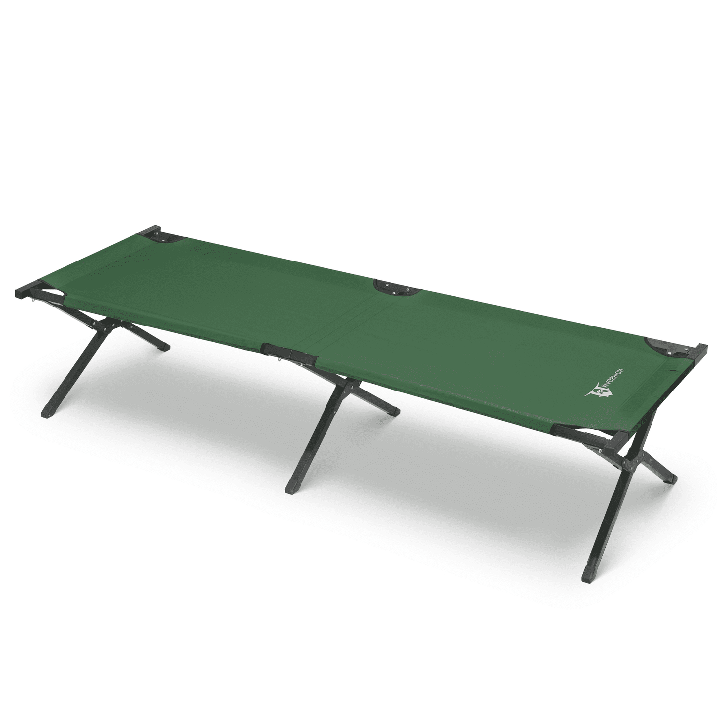 Magshion Folding Camping Cot Camp Bed, Portable Tent Sleeping Cot with Carrying Bag for Outdoor Hiking, 330 lbs Load Capacity, Green